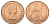 Великобритания 1 пенни 1967 Елизавета II (1952-2022) KM 897, Spink 4157 бронза UNC 4661-1012
