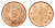 Япония 1 сен 1936 Год 11, Император Хирохито Сева (1926-1989) Y 47 бронза UNC 4695-1011