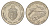 Тунис 1/2 динара 1996 АН 1417 KM 346 медно-никель UNC 4546-926