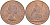 Великобритания 1 пенни 1967 Елизавета II (1952-2022) KM 897, Spink 4157 бронза UNC 3855-635