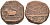 Индия, Индаур (Indore) 1/2 анна АН1286 Takoji Rao II (1844-1886), Malharnagar mint, вес 17.15 гр. KM 68 медь 4112-522