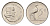 ЮАР 5 центов 1965 Ян ван Рибек (1619-1677), Suid Africa, легенда на африкаанс, райский журавль KM 67.2 никель 4679-148
