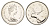 Канада 25 центов 1988 Елизавета II (1952-2022), олень KM 74 никель PROOF-LIKE (BU) 4638-535