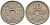 ДАНИЯ 10 ЭРЕ 1925 HCN; GJ, КРИСТИАН X (1912-1947) KM 822.1 медно-никель 100-256