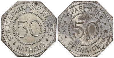 Вензув (Силезия) 50 пфеннигов 1920 Funck 573.6 железо 4379-1011