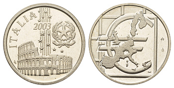 Италия медаль "колизей в Риме" 2003 диаметр 30 мм, вес 12 гр медно-никель UNC 4667-1046