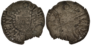 Ревель, Ливонский орден 1 шиллинг XVI век первая половина XVI века, вес 0,80 гр. серебро 1516-1011