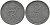 Дания 2 эре 1953 Фредерик IX (1947-1972) KM 840 цинк 4591-944