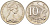 Австралия 10 центов 1979 Елизавета II (1952-), птица лирахвост KM 65 медно-никель UNC 4382-1142