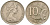 Австралия 10 центов 1976 Елизавета II (1952-), птица лирахвост KM 65 медно-никель 4364-2825