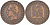 ФРАНЦИЯ 5 САНТИМОВ 1854 MA, НАПОЛЕОН III (1852-1870) KM 777.6, LE FRANC 116.14 бронза 108-253