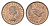 Великобритания 1 фартинг 1956 Елизавета II (1952-2022), редкий год KM 895, Spink 4159 бронза UNC 4659-836