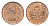 Остров Мэн 1/2 нового пенни 1971 Елизавета II (1952-2022) KM 19 бронза UNC 4687-743
