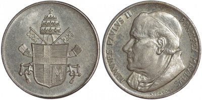 ВАТИКАН МЕДАЛЬ ИОАНН ПАВЕЛ II, ГЕРБ 1521-1645