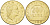 Италия 200 лир 1980 R, шестерня KM 105 алюминиевая бронза 113-1257
