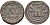 МАРОККО 4 ФАЛУСА 1868 АН1285, МОНДВОР MARRAKESH, Sidi Mohammed IV (1859-1873) KM 166.2 бронза 4526-541