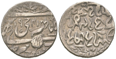 Индия, Джамму энд Кашмер 1 рупия 1941 AH 1884, Ранвир Сингх Y 21a серебро 441-1411