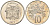 Ямайка 10 центов 1977 FM, тираж 10.000 экземпляров KM 54 медно-никель  PROOF   4591-637