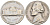 США 5 ЦЕНТОВ 1970 D, ДЖЕФФЕРСОН KM A192 медно-никель 190-116