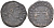 Римская Империя нуммий 347 - 348 Констант, бюст императора, CONSTANS PF AVG / две Виктории, VICTORIAE DD AVGGQ NN, Сисция (из немецкой коллекции 1-й половины XX века, с владельческой этикеткой) RIC 185 биллон 1073-14-111