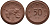 Саксония 50 пфеннигов 1921 виноград и лопата J. N 54 фарфор 1094-5-43
