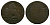 БЕЛЬГИЯ 2 САНТИМА 188X медь 261-1032