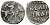 ВЕЛИКОЕ КНЯЖЕСТВО МОСКОВСКОЕ ДЕНГА 1535 - 1547 ИВАН IV ВАСИЛЬЕВИЧ, МОСКОВСКИЙ МОНЕТНЫЙ ДВОР, 0,36 ГР ГиК №26 серебро 262-1035