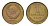 СССР 1 копейка 1989 Y 126a латунь UNC 4684-534