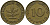ФРГ 10 ПФЕННИГОВ 1950 D KM 108, J.383 сталь плакированная латунью 33-115