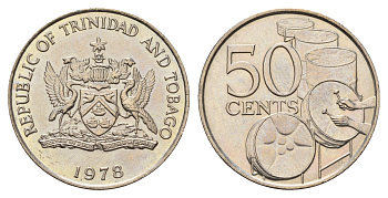 Тринидад и Тобаго 50 центов 1978 KM 33 медно-никель UNC 4671-846