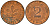 ФРГ 2 пфеннига 1985 J J.381a, KM 106a сталь плакированная медью    4598-915