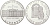 США 1 доллар 1992 W, 200 лет Белому Дому KM 236 серебро PROOF 11-231-54