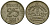 Швеция 25 эре 1957 T;S, Густав VI Адольф (1950-1973) KM 824 серебро 4136-913