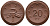 Саксония 20 пфеннигов 1921 колосья и серп J. N 53 фарфор UNC 1094-9-51