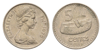 Фиджи 5 центов 1979 KM 29 медно-никель 4697-721
