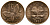 Папуа-Новая Гвинея 1 тойя 1984 бабочка KM 1 бронза UNC 261-523