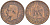 Франция 10 сантимов 1855 B, Наполеон III (1852-1870) KM 771.2, Le Franc 133.21 бронза  4680-522