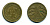 Германия 10 рентенпфеннигов 1924 F KM 33, J. 309, Weege 8 алюминиевая бронза 54-528