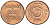 Швеция 5 эре 1972 U, Густав VI Адольф (1950-1973) KM 845 бронза UNC 73-1751