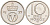 Норвегия 10 эре 1977 Улаф V (1958-1991) KM 416 медно-никель 4580-1013