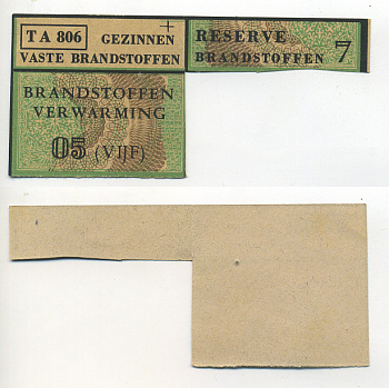 НИДЕРЛАНДЫ ПРОДОВОЛЬСТВЕННЫЕ КАРТОЧКИ НА КАРТОФЕЛЬ 1944-1950 бумага 6317-37-3-1