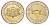 Латвия 2 лата 1999 корова KM 38 биметалл UNC 4652-842
