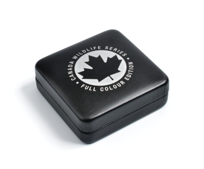 Канада 5 долларов 2012 серия Животный мир Канады, лось, в оригинальной коробке с сертификатом тираж 5000 экз., цветная эмаль серебро UNC 5-5-1-12