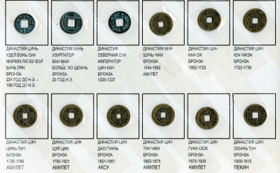Китай набор из 12 монет ND (221 до н.э - 1912 н.э) 6207-26-1-2
