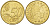 ЛЮКСЕМБУРГ 50 ЕВРОЦЕНТОВ 2008 ВЕЛИКИЙ ГЕРЦОГ АНРИ KM 91 латунь 4543-153
