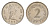 Мальта 2 цента 1972 Пентесилея, царица амазонок KM 9 медно-никель aUNC 4632-851