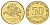 Литва 50 центов 1999 KM 108 никель латунь UNC 4624-657