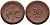 Саксония 50 пфеннигов 1921 виноград и лопата J. N 54 фарфор 1094-5-55