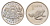 Латвия 1 лат 2010 Лягушка KM 108 медно-никель UNC 4652-1043
