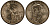 США 1 доллар 2007 P, серия президенты США, Джордж Вашингтон (1789-1797), из ролла KM 401 медь с марганцево-латунным покрытием UNC M1-21